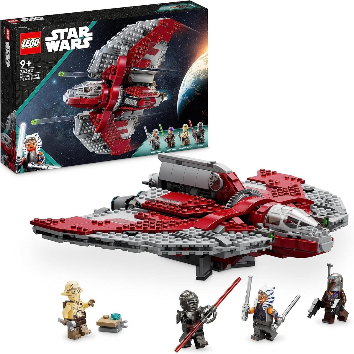 Test LEGO Star Wars : la navette T-6 d'Ahsoka Tano, vaisseau et personnages 75362