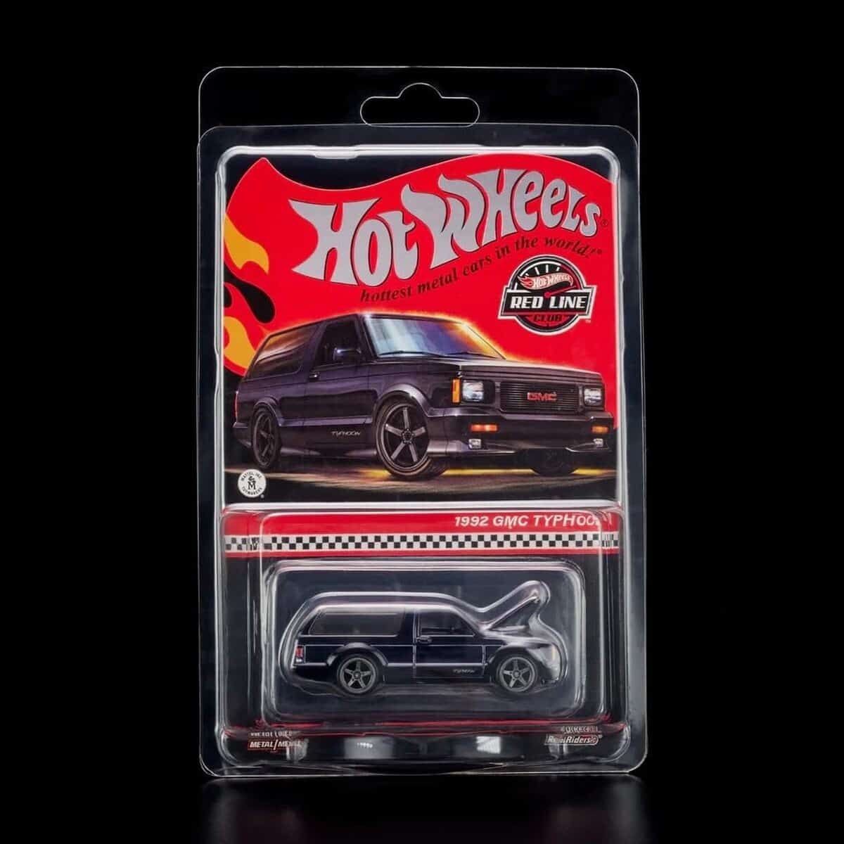 Test de la Mattel Hot Wheels RLC Exclusive 1992 GMC Typhoon Black 1 : 64