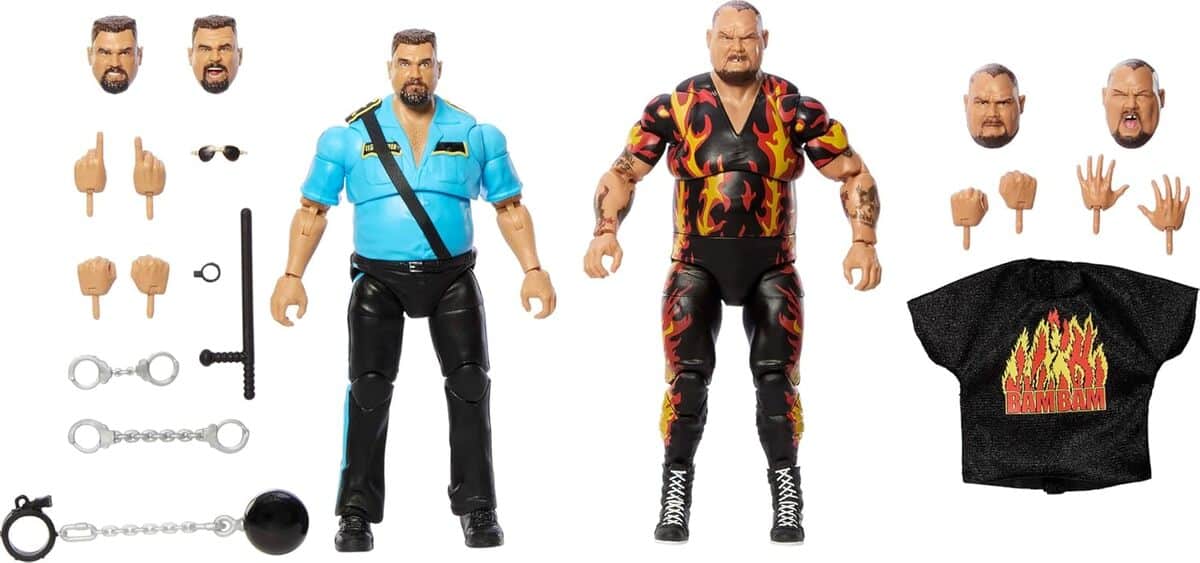 Test des figurines d'action Mattel WWE Coliseum avec Bam Bam Bigelow et Big Boss Man