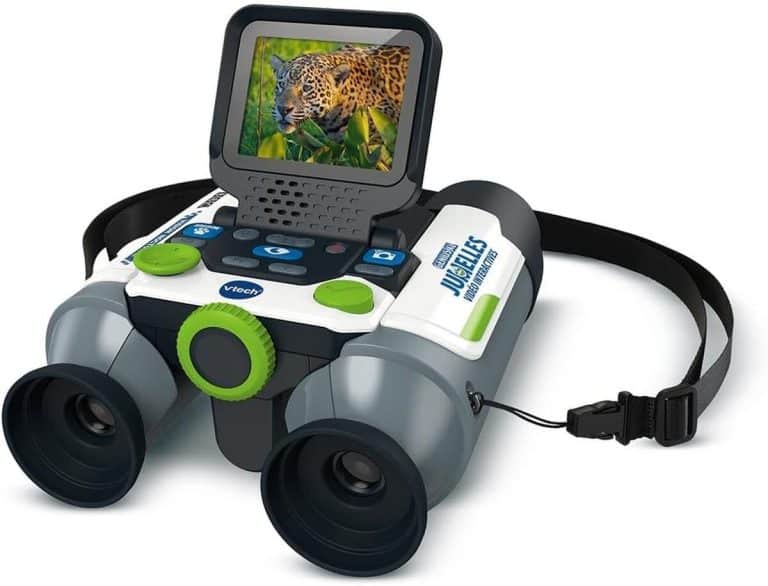 VTech Genius XL Jumelles Vidéo Interactives 10x21 – Écran Couleur, Photos, Vidéos BBC, Vision Nocturne, Dès 5 Ans