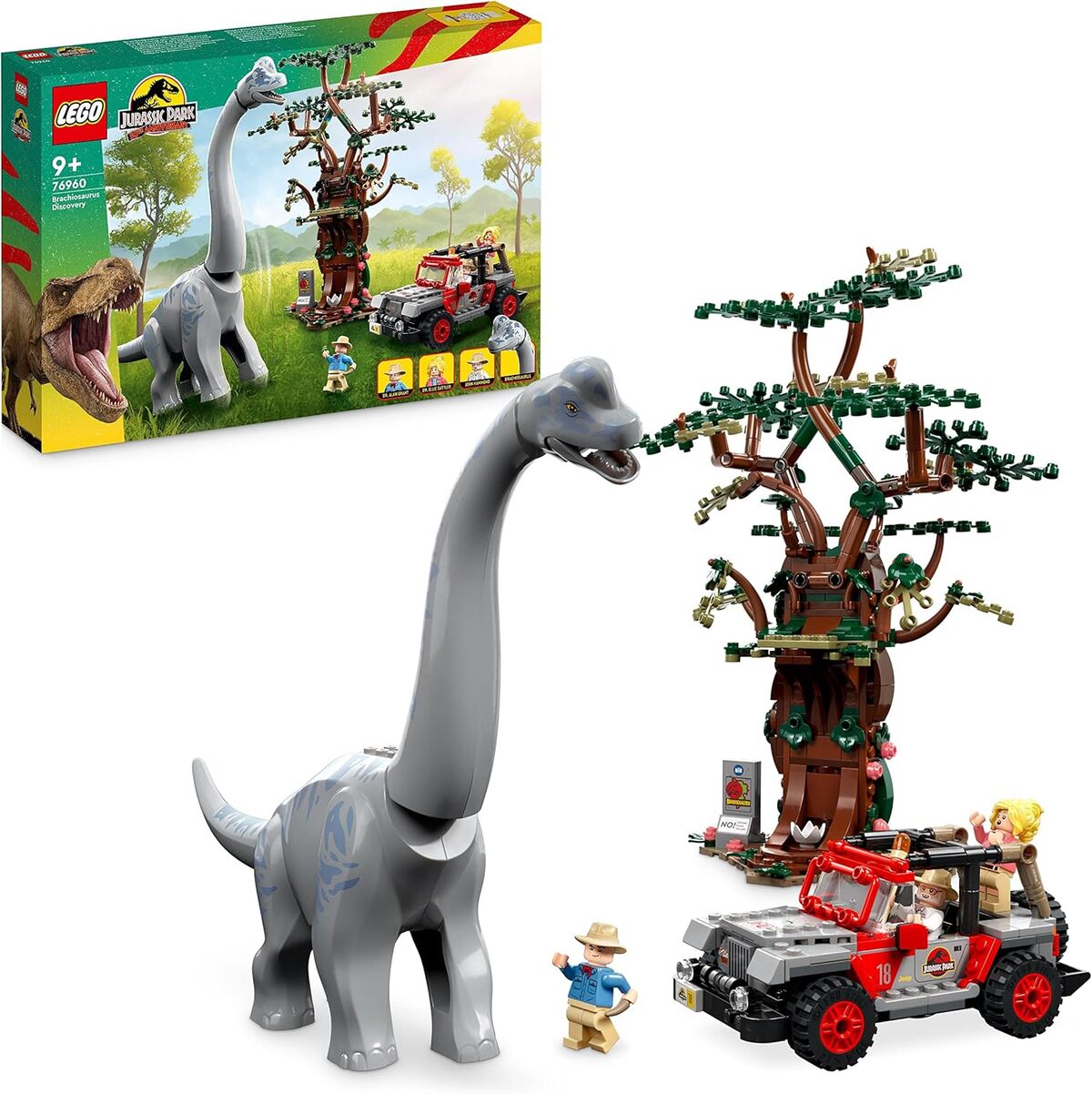 Test du LEGO 76960 : découverte du brachiosaure et Jeep Wrangler