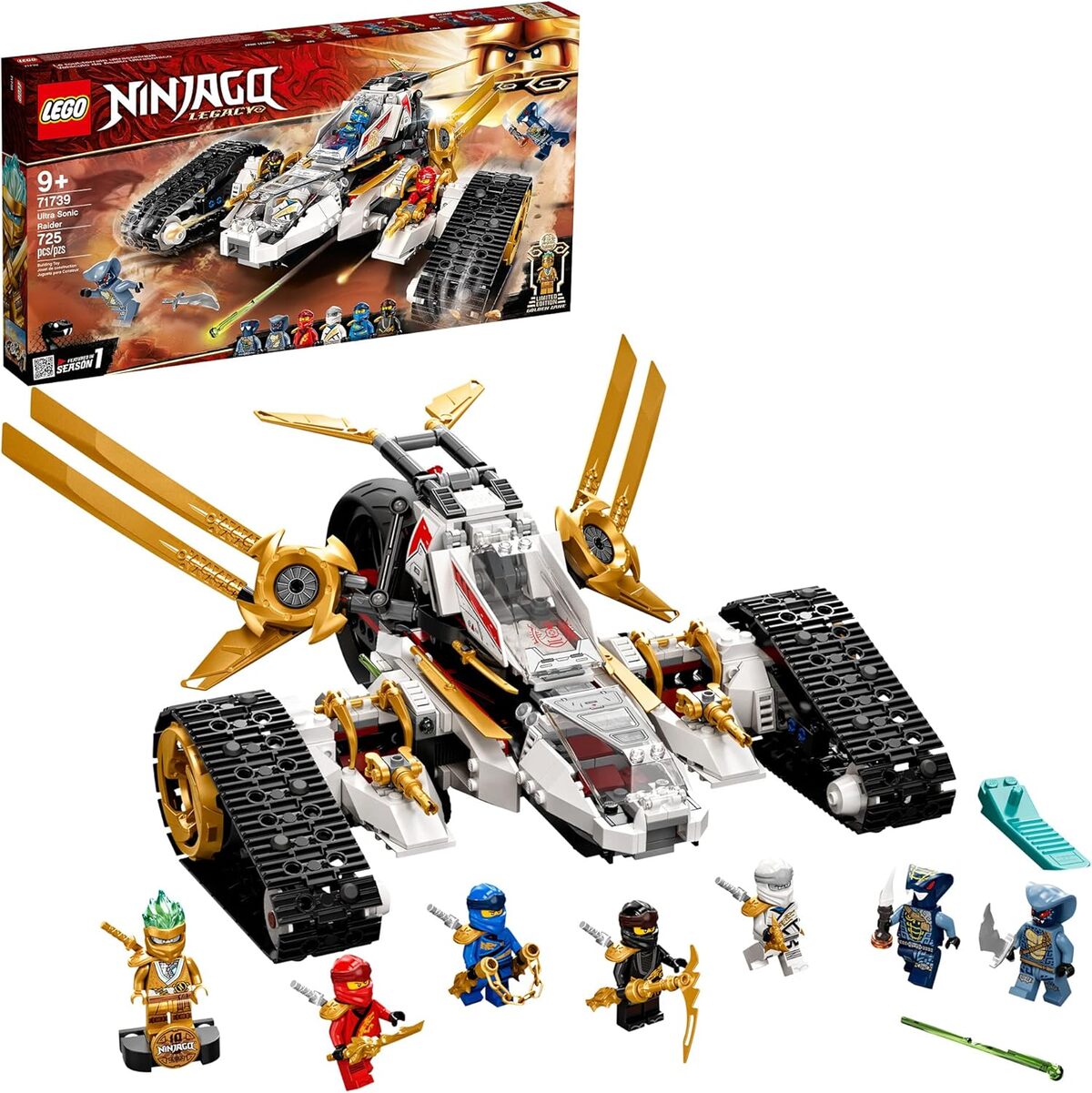 Test du LEGO NINJAGO Legacy Ultra Sonic Raider 71739 : performances et aventure en 725 pièces