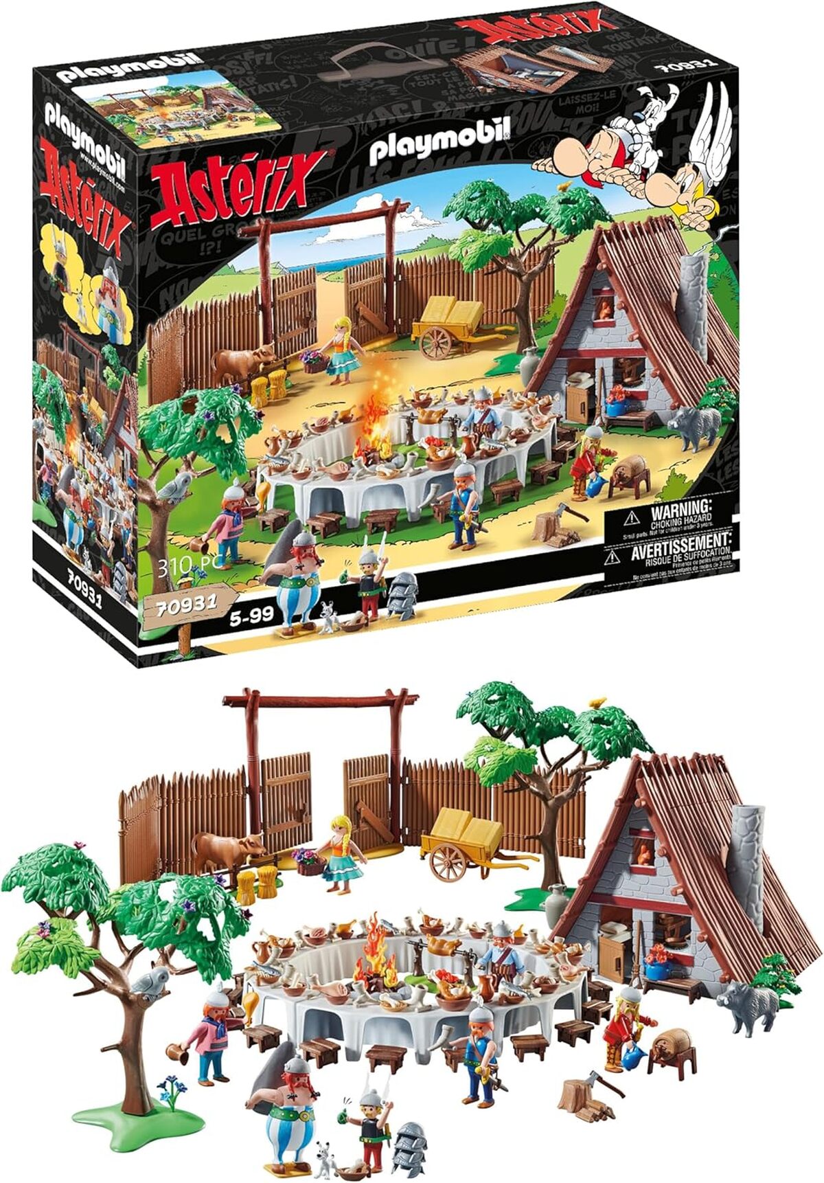 Test du playmobil 70931 Astérix : le banquet du village