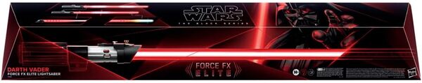 Star Wars The Black Series, Sabre Laser Force FX Elite De Dark Vador avec LED Et Effets Sonores, Article De Cosplay pour Adultes