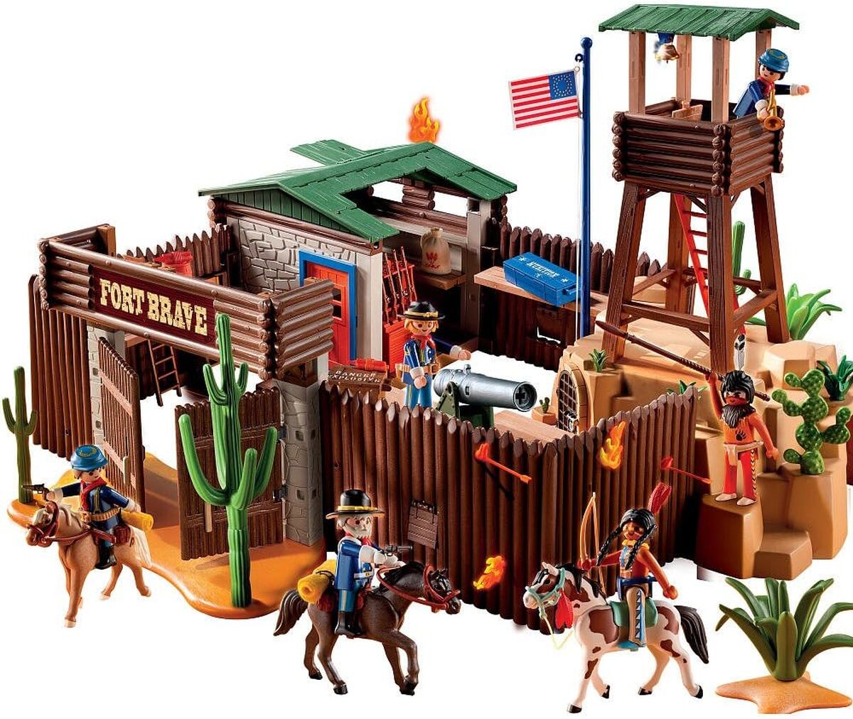 Test du grand fort des soldats américains Playmobil 5245