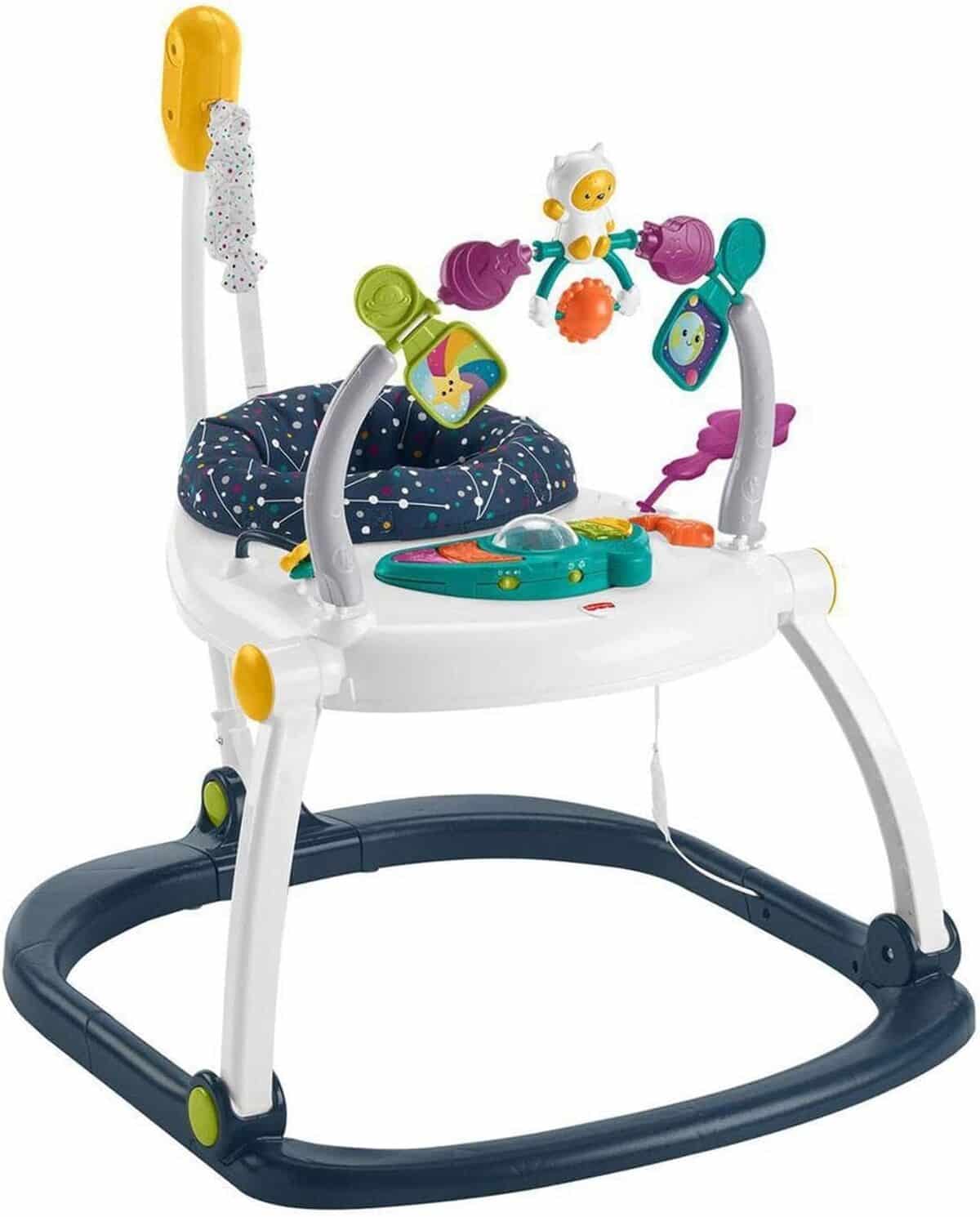 Test du Jumpero Compact Chats de l’Espace Fisher-Price : trotteur interactif pour bébé