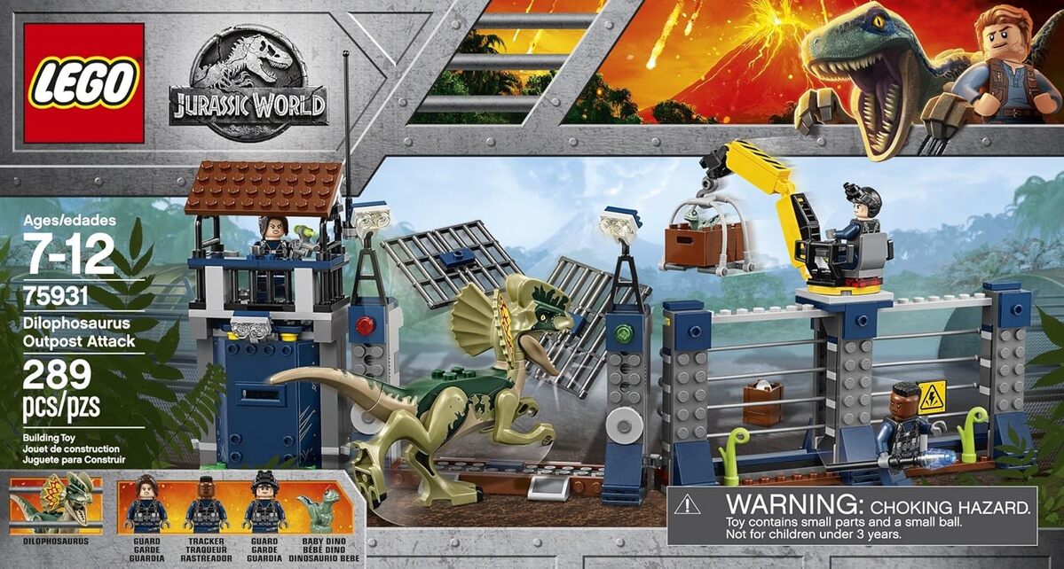 Test du lego jurassic world 75931 : l'avant-poste assiégé par le dilophosaure