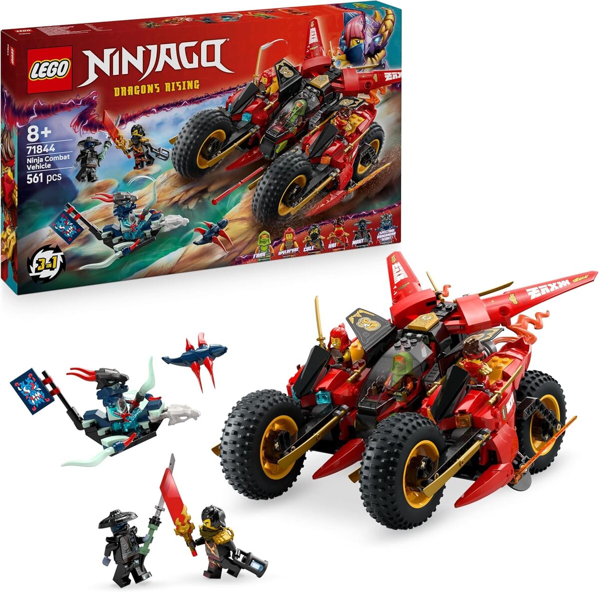 Test du véhicule de combat LEGO Ninjago 71844 : modularité et action garantis