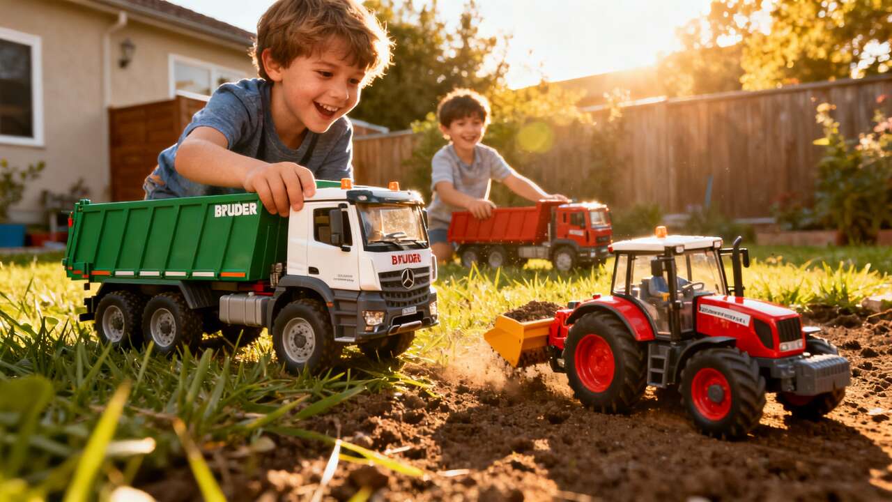Camions et tracteurs Bruder : des jouets réalistes pour enfants