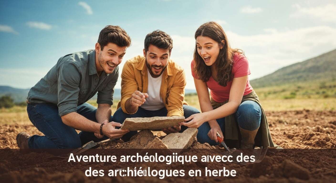 Plong&eacute;e dans l'univers des arch&eacute;ologues en herbe