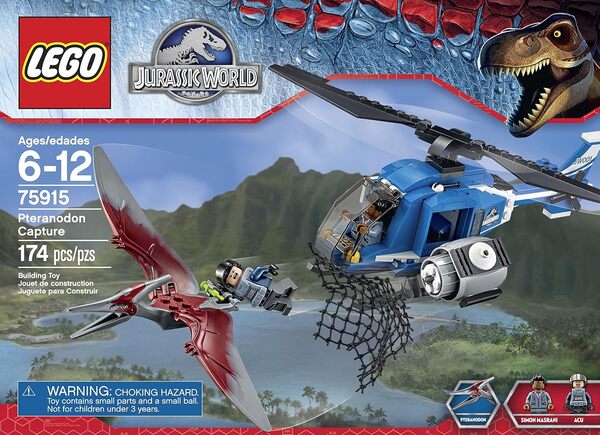 LEGO Jurassic World Pteranodon Capture 75915 Building Kit 10.3 x 7.5 x 1.8