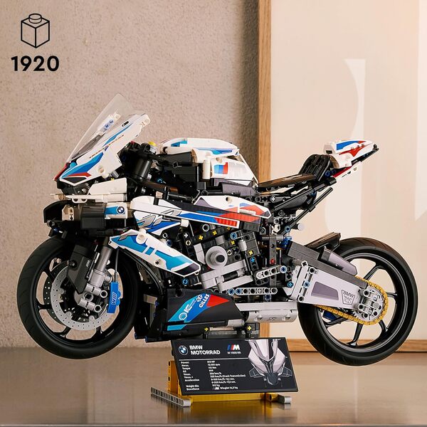 LEGO 42130 Technic BMW M 1000 RR Modèle Réduit de Moto Pour Adulte, Maquette Pour Construction et Exposition, Idée de Cadeau