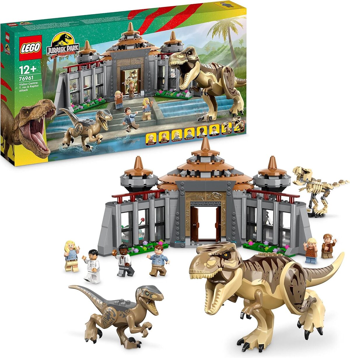 Test : centre des visiteurs Jurassic Park lego, ensemble T.  Rex & Raptor 76961
