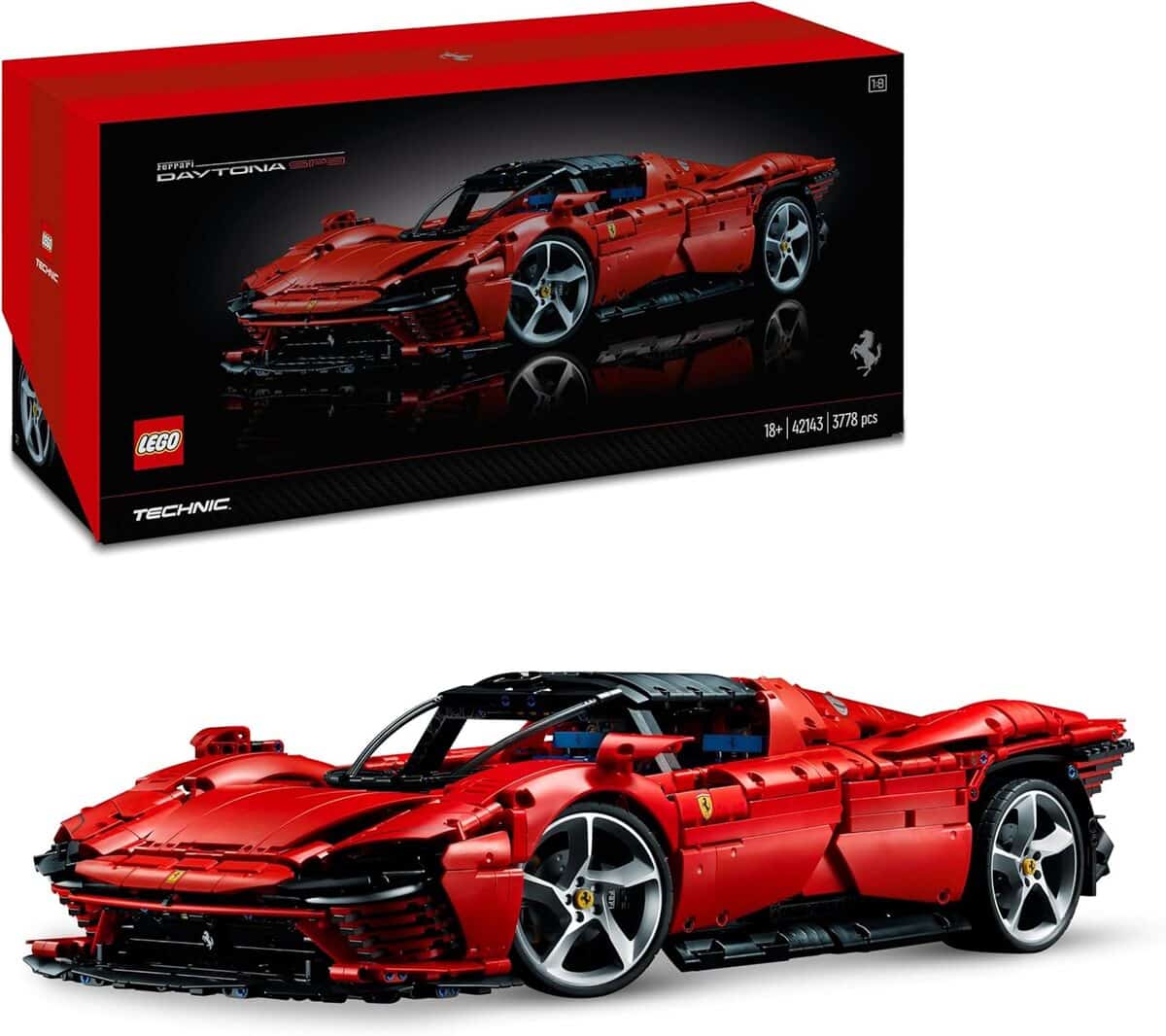 Test du modèle LEGO Technic Ferrari Daytona SP3 42143 : maquette et modélisme adultes
