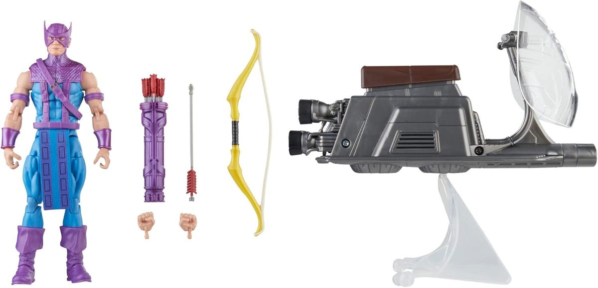 Test : figurine Marvel Hawkeye avec sky-cycle