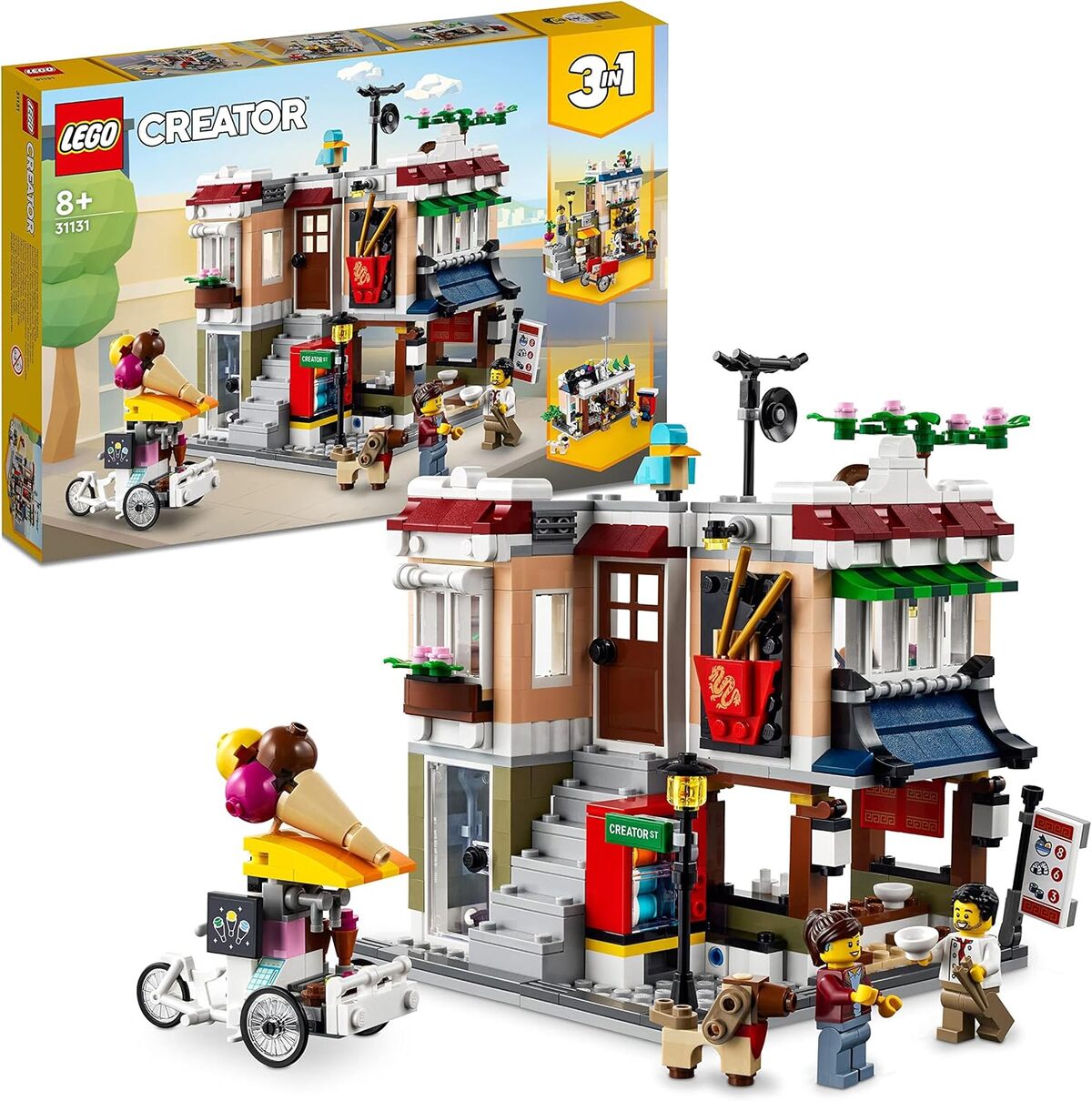 Test : lego 31131 creator 3-en-1, magasin de nouille modulable