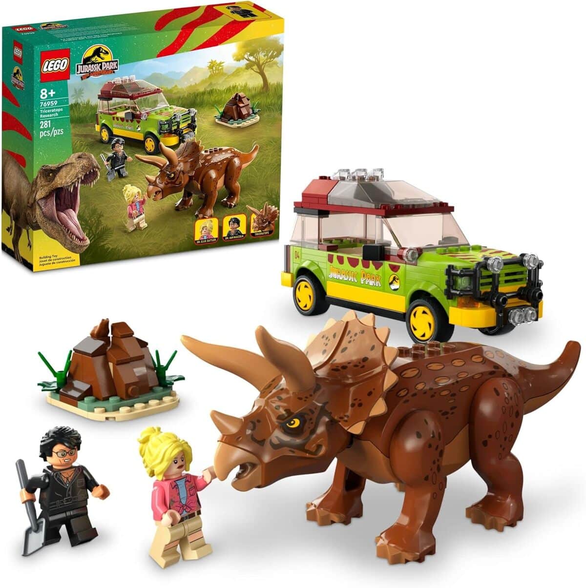 Test : lego Jurassic World 76959 - Aventure avec Triceratops