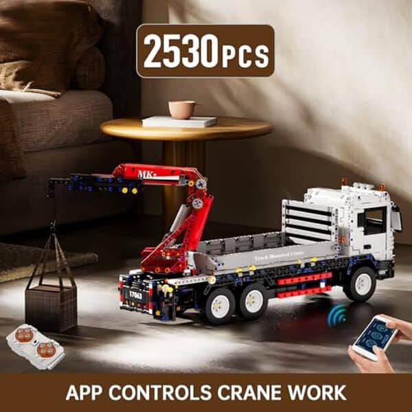 Découvrez le test complet du camion grue Mould King 17063 avec ses 2530 pièces. Passez au niveau supérieur de la construction technique et plongez dans une expérience captivante.