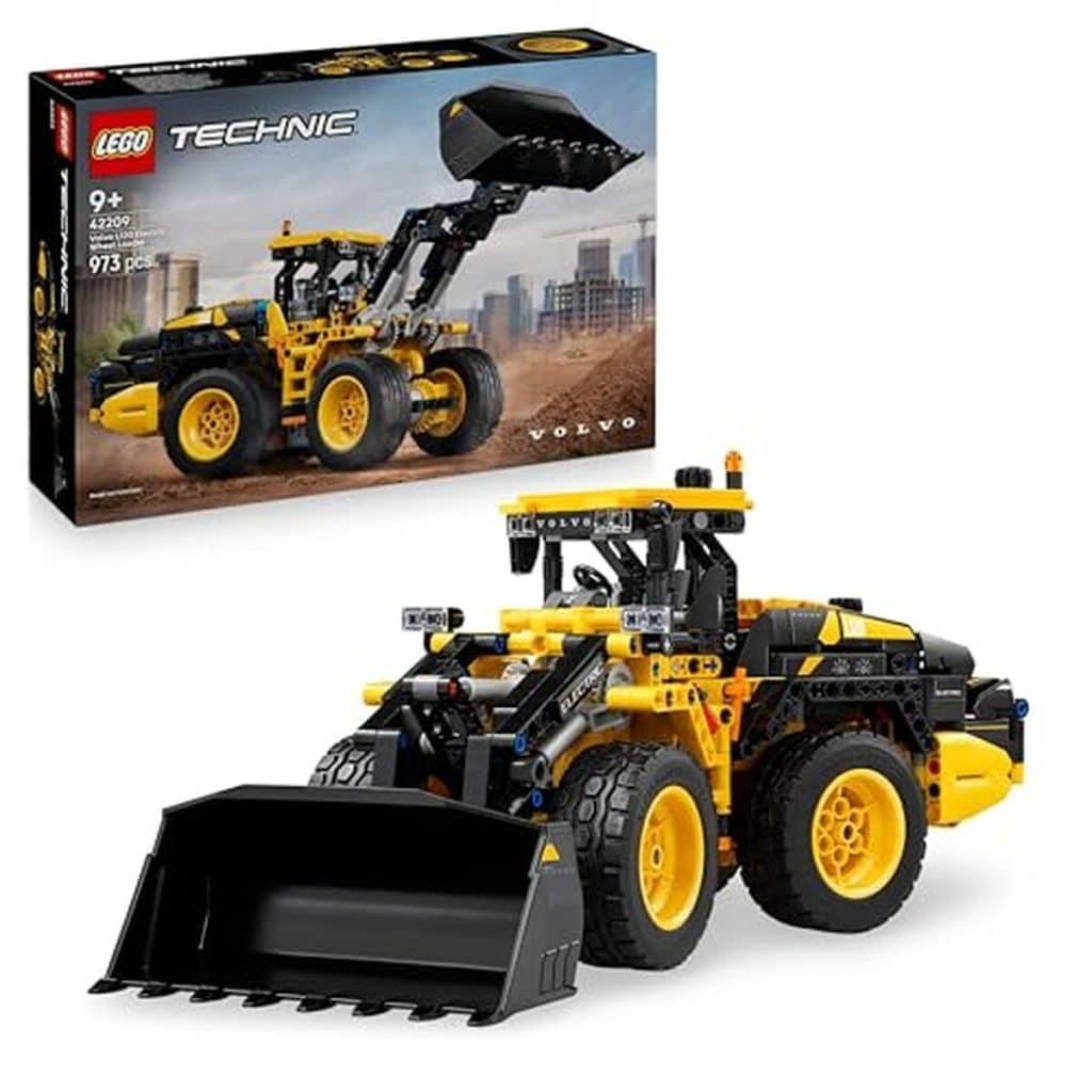 Test du LEGO Technic Volvo L120 : chargeur articulé électrique