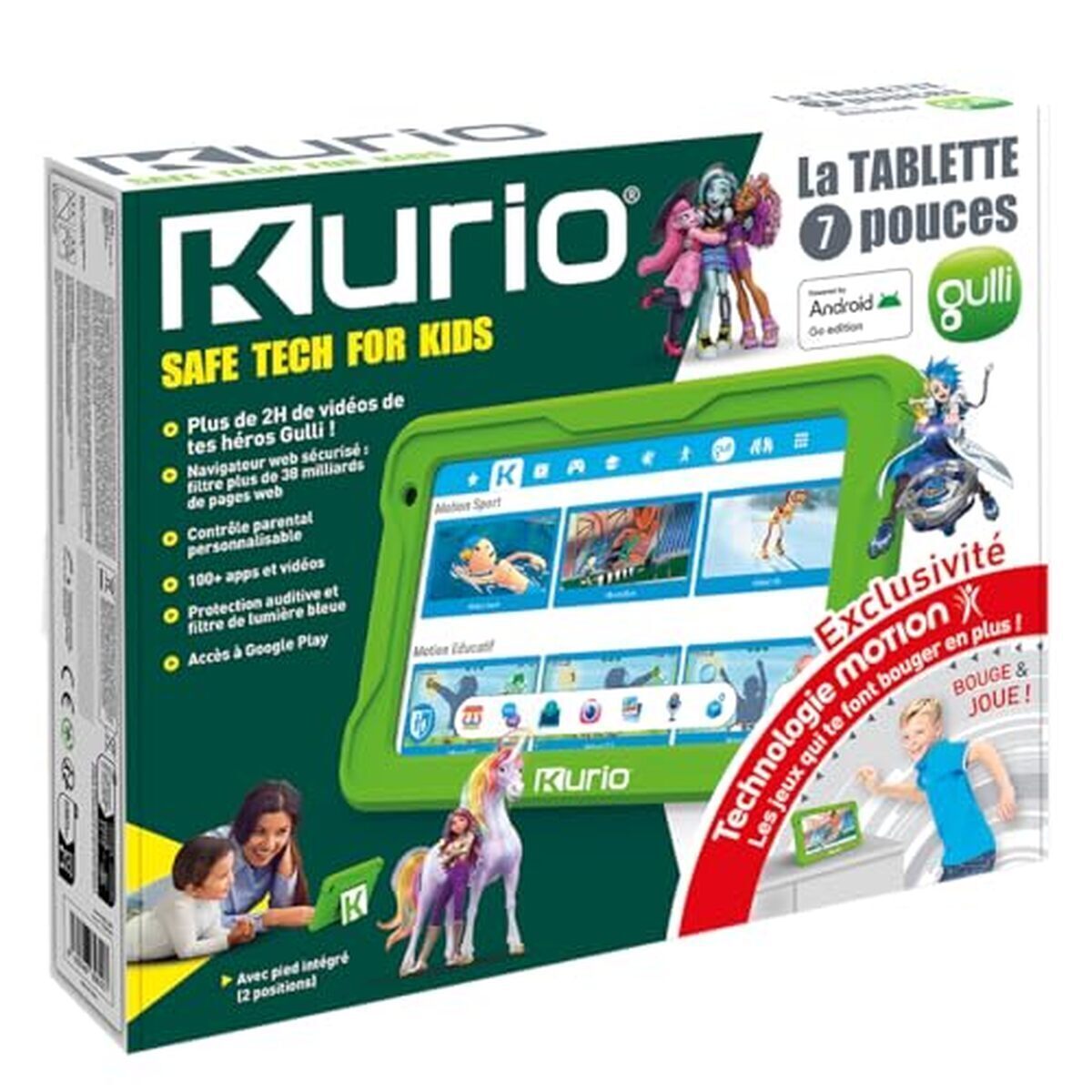 Test : tablette 7 pouces Kurio Gulli Motion Edition pour enfants
