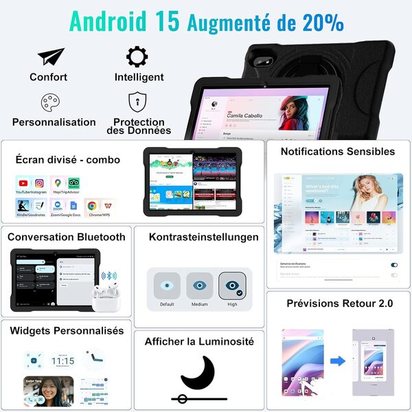 Explorez l'évaluation détaillée de la tablette Android 15, un concentré de puissance et praticité avec son écran 10 pouces. Comparez ses performances, sa fonctionnalité et son design moderne pour un usage polyvalent.