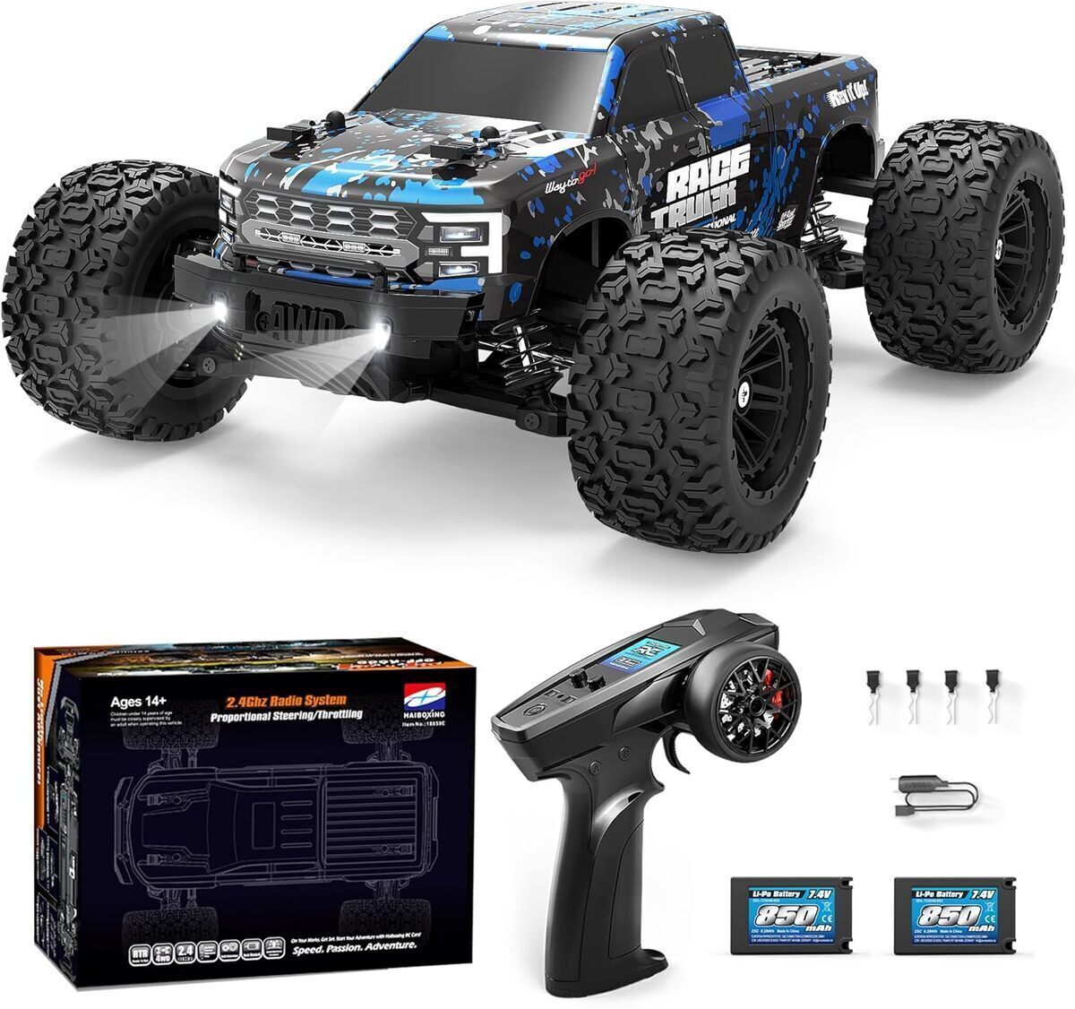 Test de la haiboxing 18859E : monstertruck tout-terrain 4WD puissant et rapide