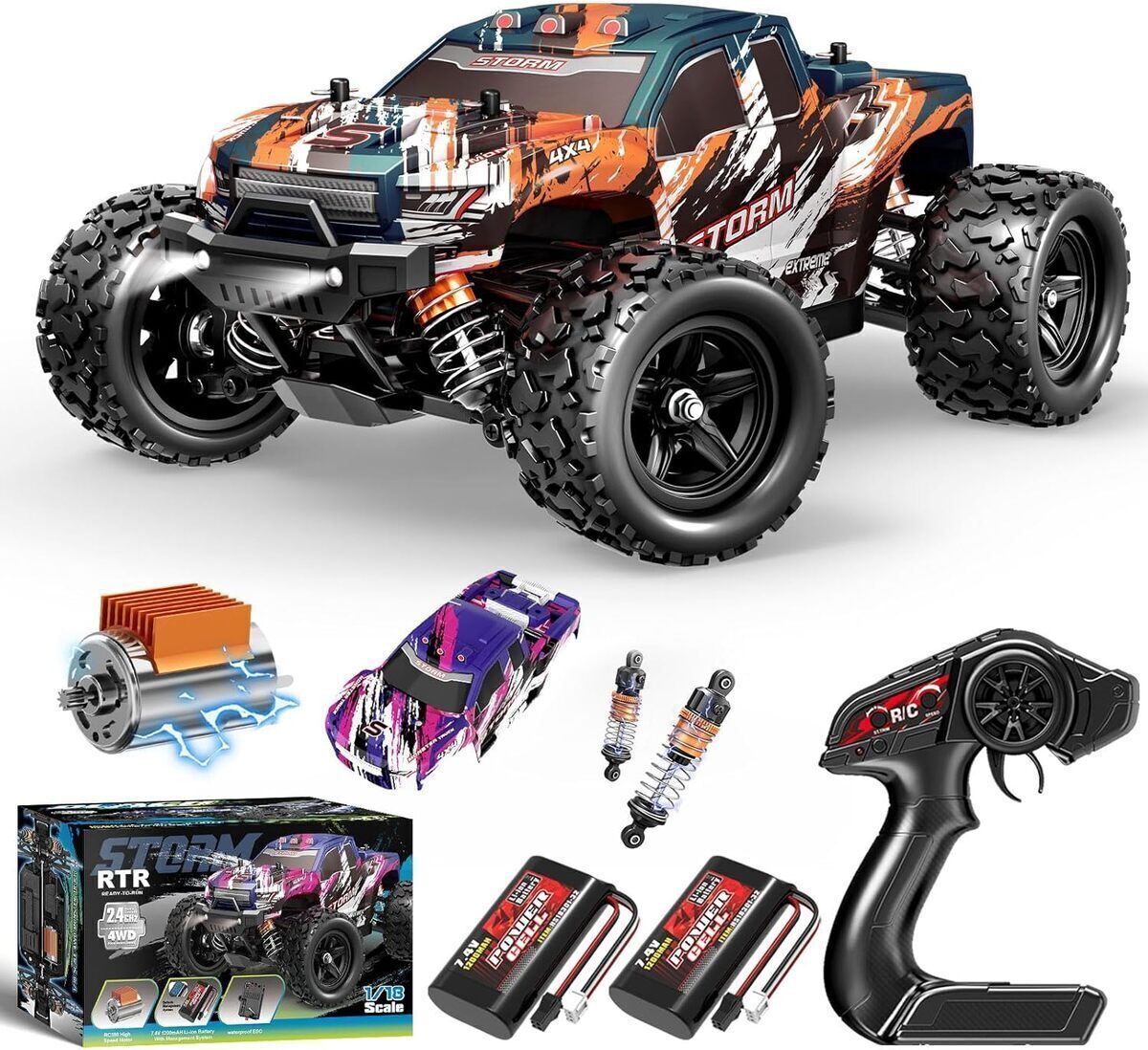 Test de la voiture RC rapide YESHIN 1 : 18 : tout-terrain étanche à 40 km/h