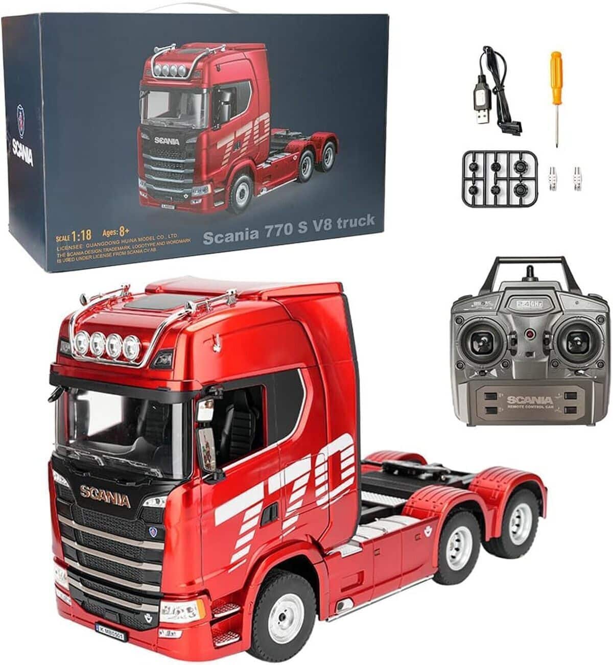 Test du Quibuilds camion tracteur 770S RC : robustesse et lumière en action