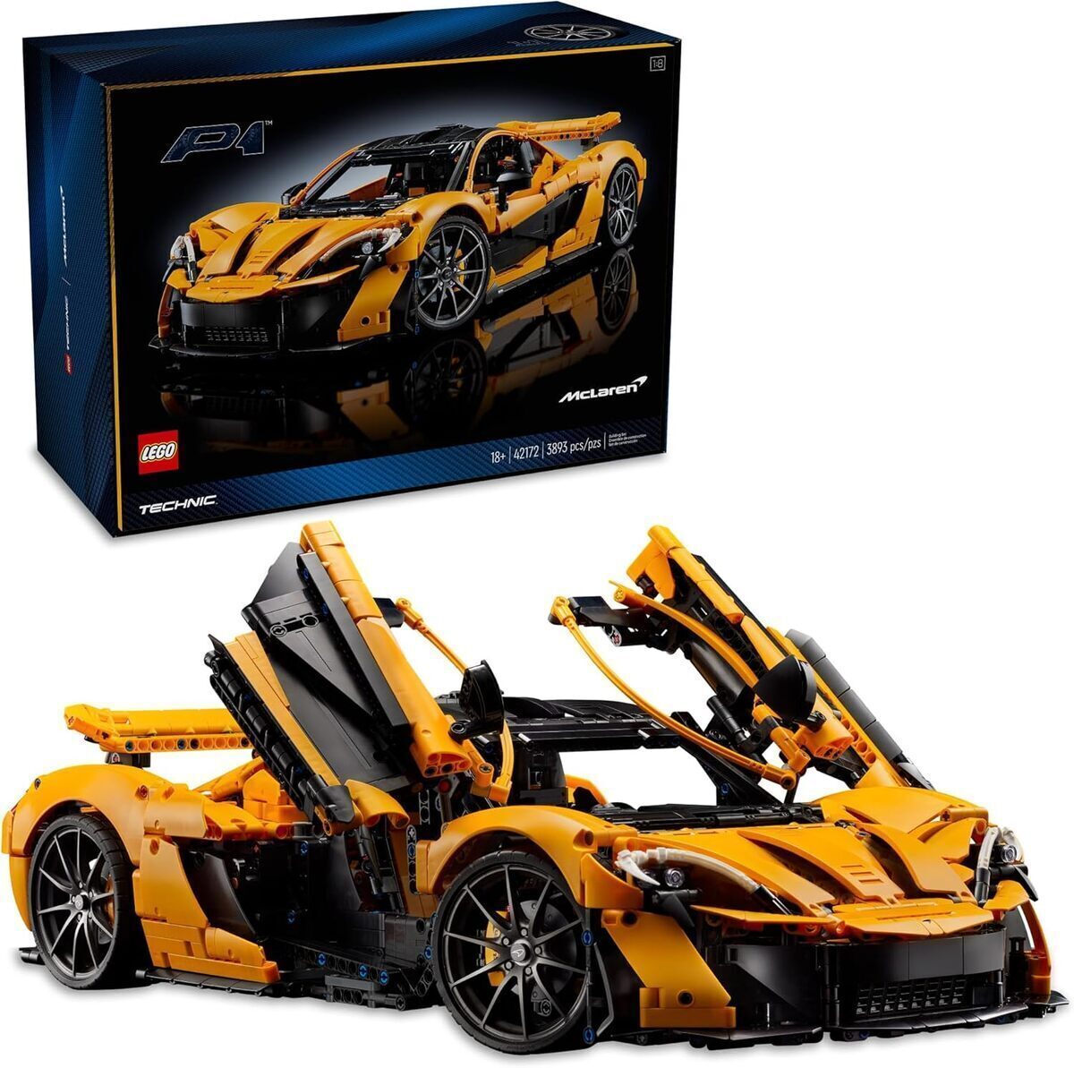 Test : lego technic McLaren P1 Hypercar, moteur V8 et boîte 7 vitesses