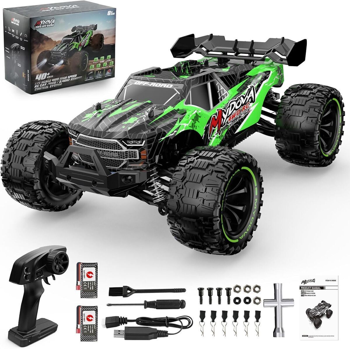 Test : voiture RC 4WD tout terrain, 40 km/h, haute vitesse