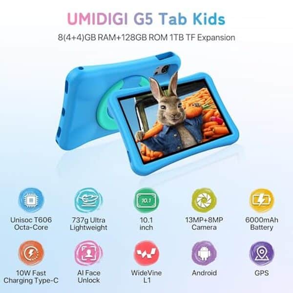 Découvrez notre test complet de la tablette éducative umidigi g5 tab kids : performance, fonctionnalités, contrôle parental et conseils pour un usage sécurisé